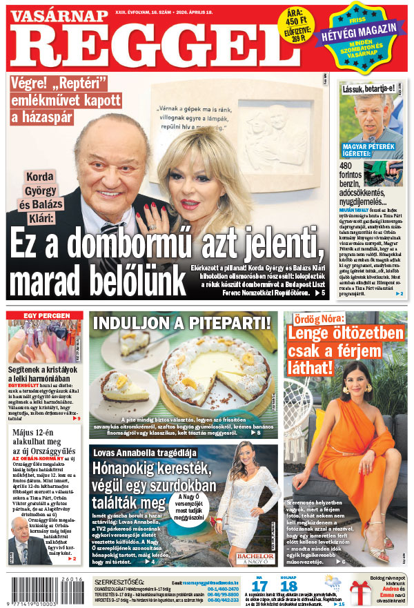 Lapszám: 2026. 04. 18.