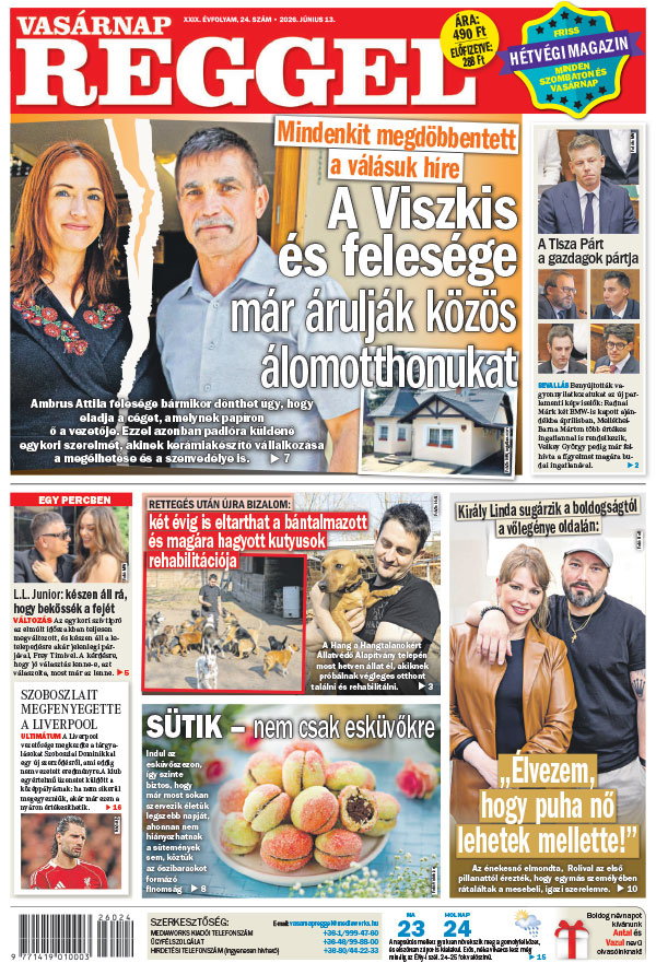 Lapszám: 2026. 06. 13.