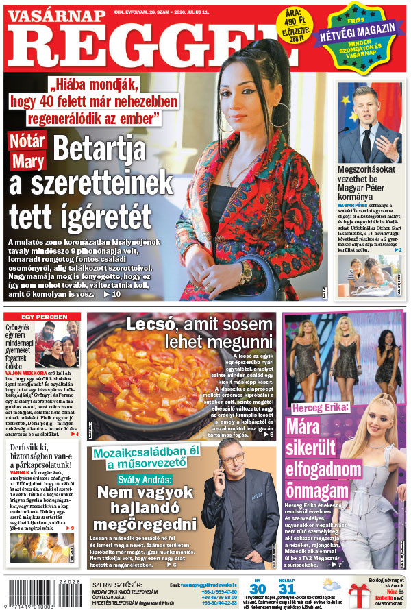 Lapszám: 2026. 07. 11.